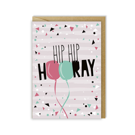 Birthday card - hip hip hooray