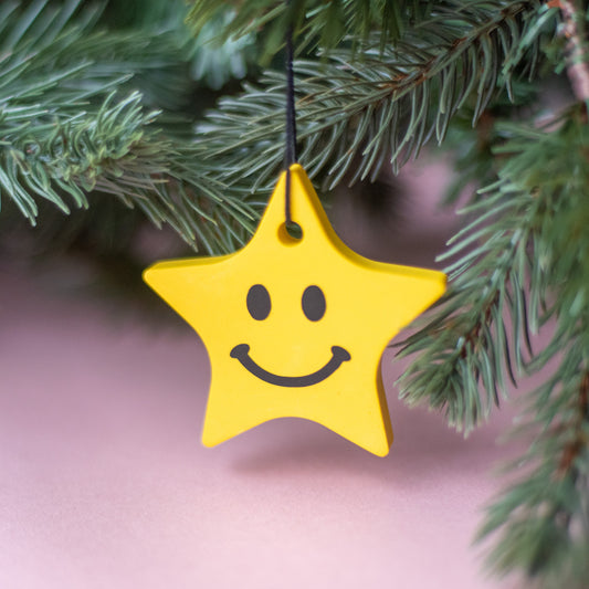 Smiley Christmas tree decoration