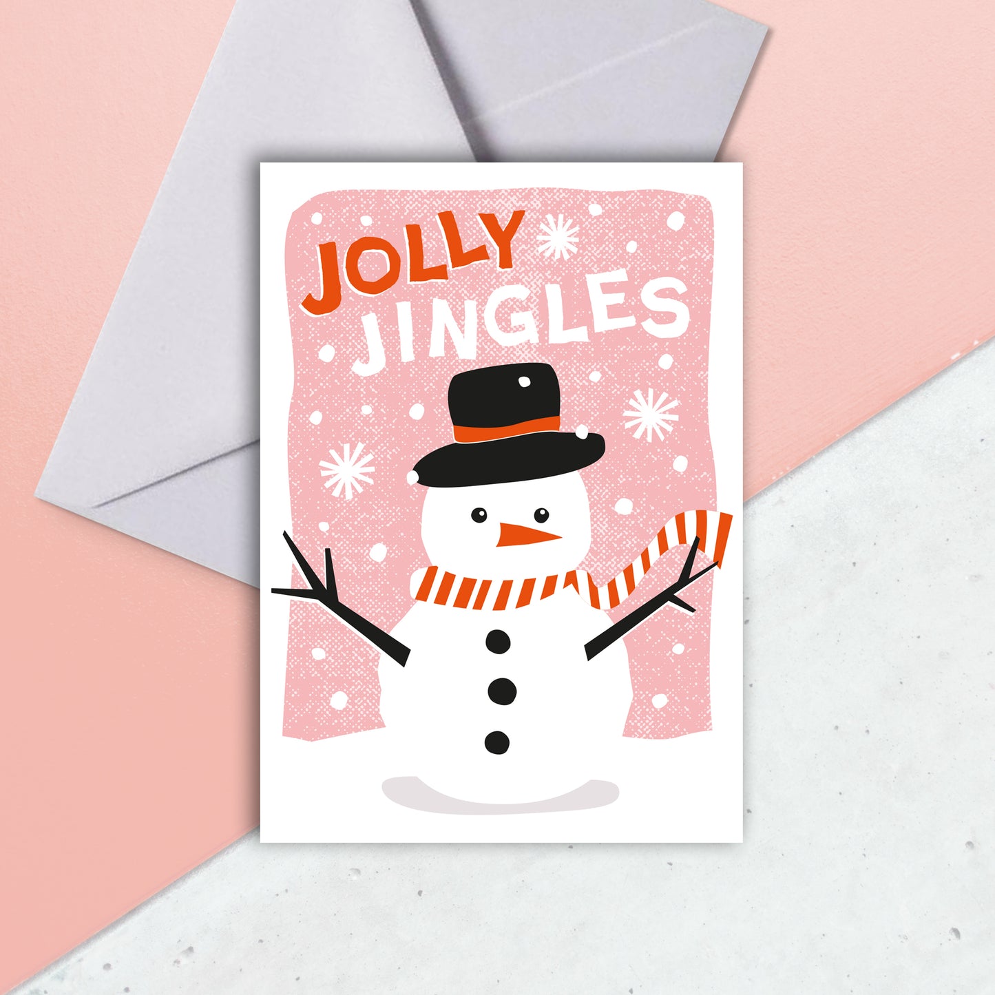 Christmas Card - Jolly Jingles Snowman